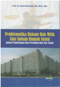 Problematika hukum hak milik atas satuan rumah susun dalam pembebanan dan peralihan hak atas tanah