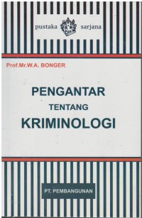 Pengantar tentang kriminologi