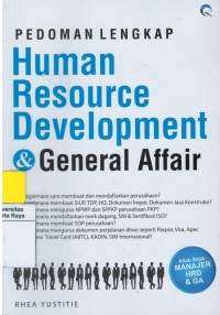 Pedoman lengkap : human resource development & general affair