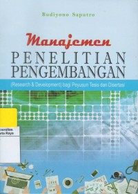 Manajemen penelitian pengembangan