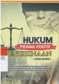 Hukum pidana positif penghinaan