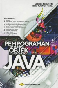 Pemrograman berorientasi objek menggunakan java