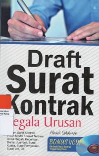 Draft surat kontrak segala urusan