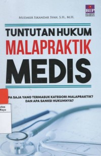 Tuntutan hukum malapraktik medis