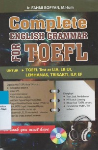 Complete english grammar for toefl