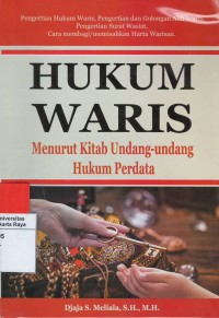 Hukum waris : menurut kitab undang-undang hukum perdata