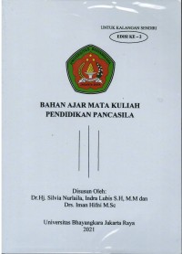 Bahan Ajar Mata Kuliah Pendidikan Pancasila