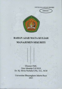 Bahan ajar mata kuliah: manajemen sekuriti