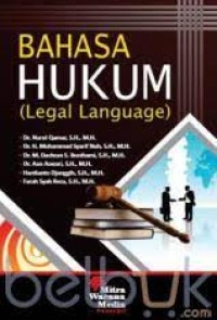 Bahasa hukum = legal Language