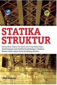 Statika Struktur : konsep dasar, sistem, komposisi dan penyelesaian gaya, kesetimbangan suatu partikel, kesetimbangan, titik berat, momen inersia luasan, konstruksi batang, gesekan