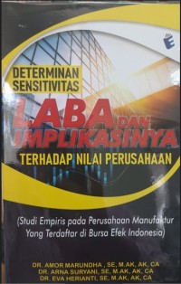 Determinan sensitivitas laba dan implikasinya terhadap nilai perusahaan : studi empiris pada perusahaan manufaktur yang terdaftar di Bursa Efek Indonesia