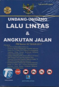 Undang-Undang Lalu-Lintas dan Angkutan Jalan