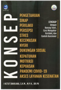 Konsep pengetahuan, sikap, perilaku, persepsi, stres, kecemasan, nyeri, dukungan sosial, kepatuhan, motivasi, kepuasan, pandemi covid-19, akses layanan kesehatan-lengkap dengan konsep teori, cara mengukur variabel, dan contoh kuesioner