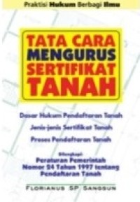 Tata cara mengurus sertifikat tanah