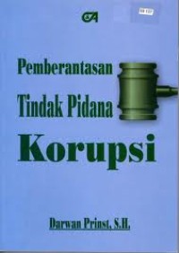 Pemberantasan tindak pidana korupsi