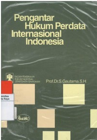 Pengantar hukum perdata internasional Indonesia