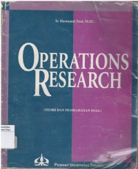 Operations research (teori dan pembahasan soal)
