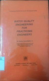 Water quality engineering for practicing engineers