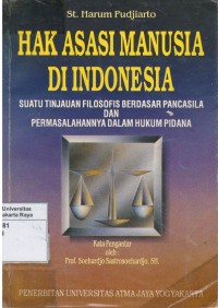 Hak asasi manusia di Indonesia: suatu tinjauan filosofis berdasar Pancasila dan permasalahannya dalam hukum pidana