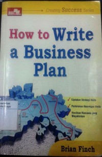 How to write a business plan