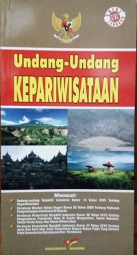 Undang-undang kepariwisataan