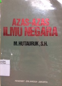 Azas-azas ilmu negara