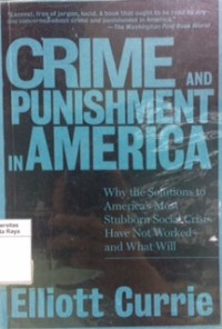 Crime and punishment in America