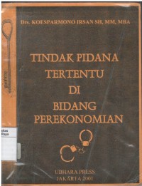 Tindak pidana tertentu di bidang perekonomian