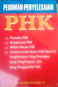 Pedoman penyelesaian PHK