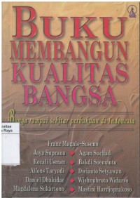 Buku membangun kualitas bangsa