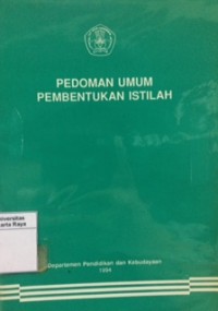 Pedoman umum pembentukan istilah