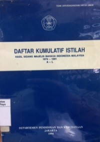 Daftar kumulatif istilah