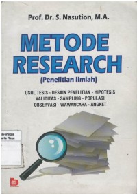 Metode Research (Penelitian Ilmiah)