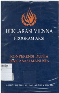 Deklarasi Vienna dan program aksi: konferensi dunia hak asasi manusia