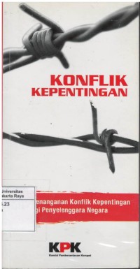 Panduan penanganan konflik kepentingan bagi penyelenggara negara
