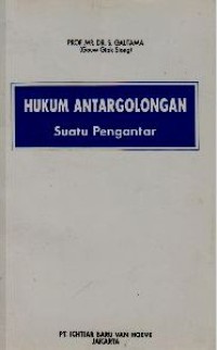 Hukum antargolongan : suatu pengantar