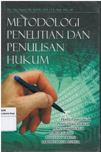 Metodologi penelitian dan penulisan hukum