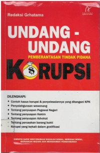 Undang-undang pemberantasan tindak pidana korupsi