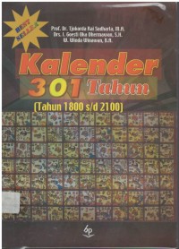 Kalender 301 tahun (tahun 1800 s/d 2100)