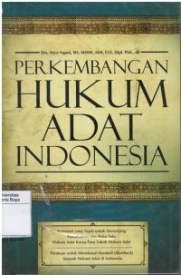 Perkembangan hukum adat indonesia