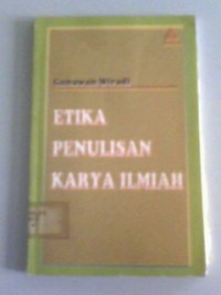 Etika penulisan karya ilmiah