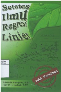 Setetes ilmu regresi linier untuk penelitian