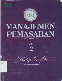 Manajemen pemasaran, Jilid 2