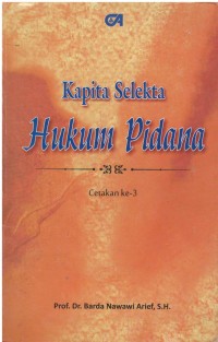 Kapita selekta hukum pidana