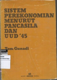 Sistem perekonomian menurut pancasila dan UUD 1945