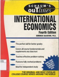 Schaum`s out lines, international economics