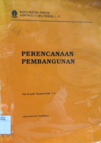 Materi pokok perencanaan pembangunan