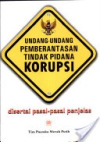 Undang-undang pemberantasan tindak pidana korupsi