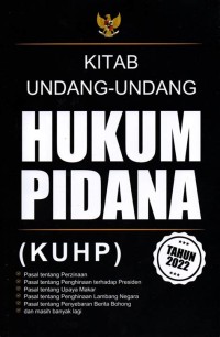 Kitab undang-undang hukum pidana (KUHP)