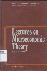 Lectures on microeconomic theory